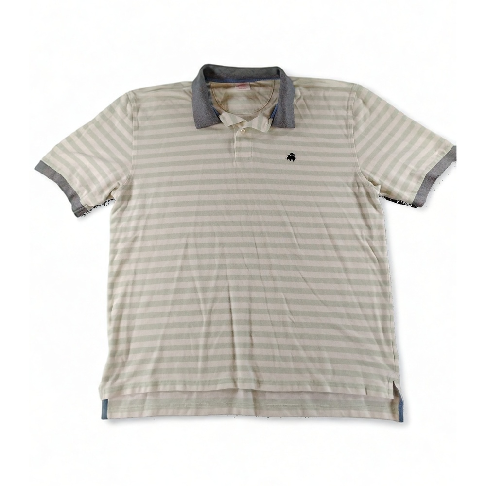 Brooks Brothers XL Original Fit Performance Polo Shirt Striped Cotton Classic